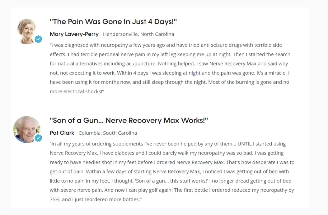 Nerve Recovery Max - Testimonials and Reviews - image